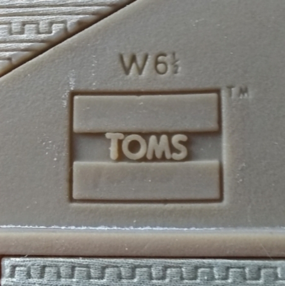 Toms Viv Blue Slub Chambray Denim Sandals Sz 6.5 - Picture 2 of 7